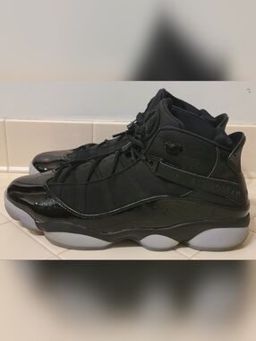 Air Jordan 6 Rings Black Ice Men's Size 13